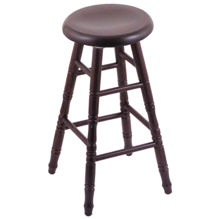 Bar Stools * | Flash Sale Counter Height Stools Holland Bar Stool Co Oak Stool With Turned Legs