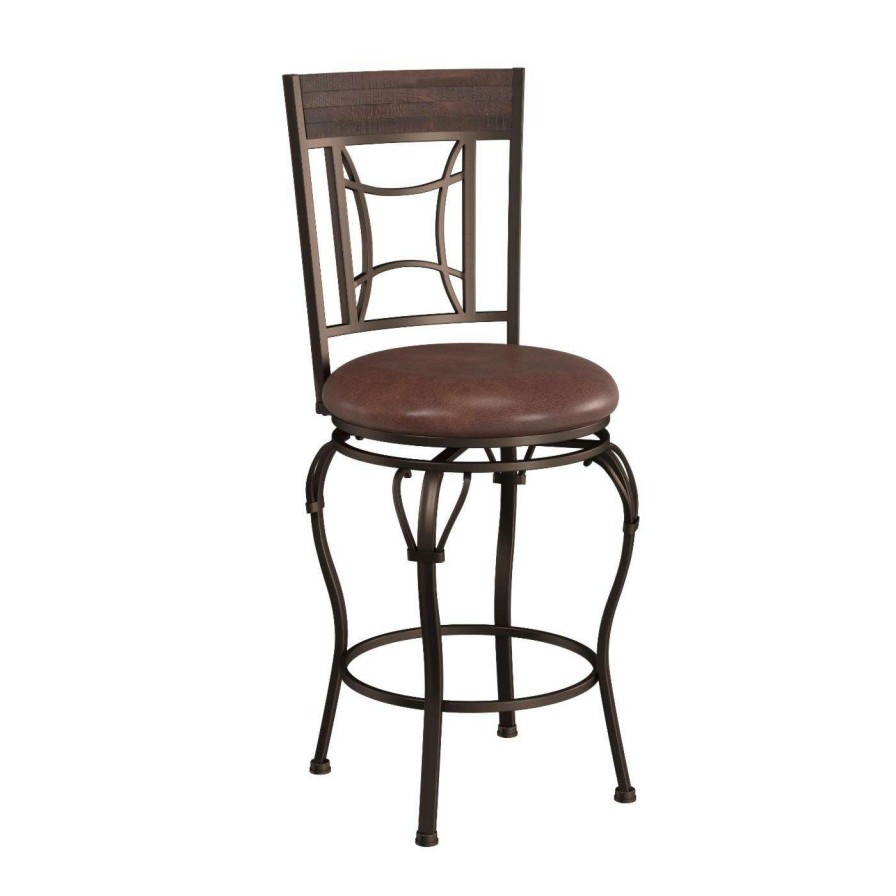 Bar Stools * | Deals Counter Height Stools Hillsdale Furniture Granada Swivel Counter Stool