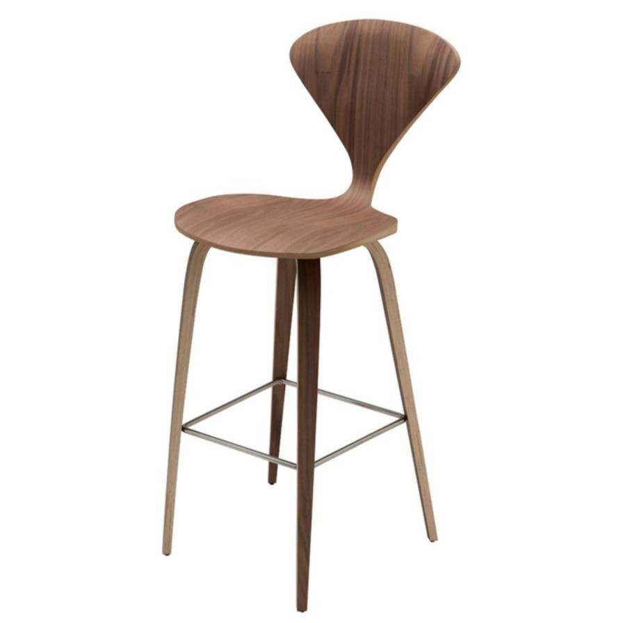 Bar Stools * | Discount Counter Height Stools Nuevo 25.25 In. Satine Counter Stool Walnut