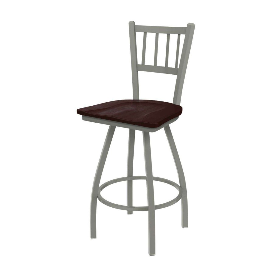 Bar Stools * | Cheapest Counter Height Stools Holland Bar Stool Co Xl 810 Contessa 25 In. Wood Swivel Counter Stool