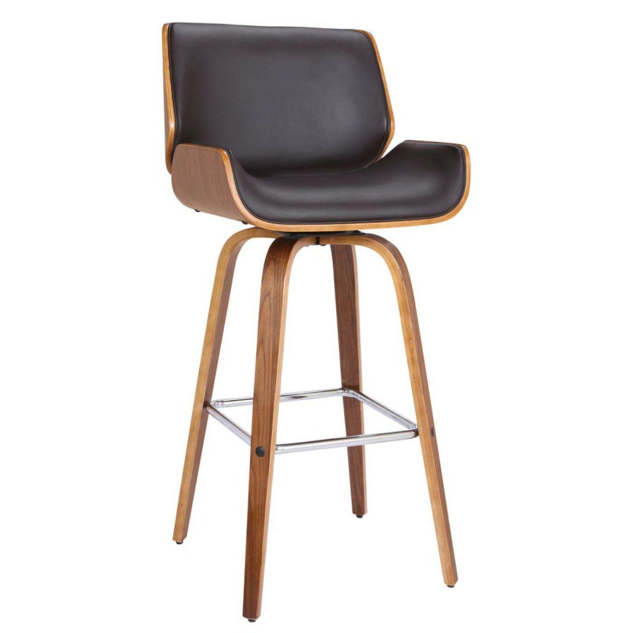 Bar Stools * | Deals Counter Height Stools Home Chic Reed 26 In. Armless Swivel Counter Stool