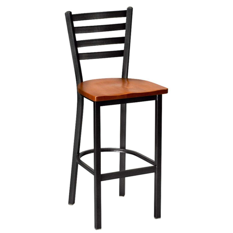 Bar Stools * | Promo Counter Height Stools Regal Delano 26 In. Stationary Counter Stool With Wood Seat