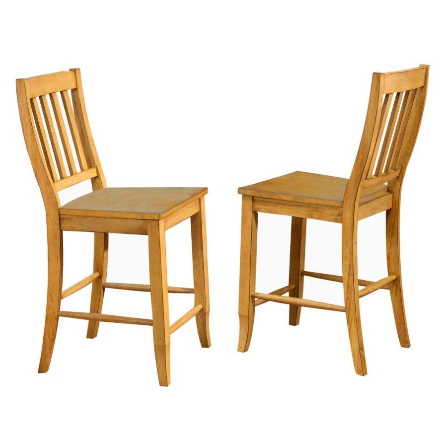 Bar Stools * | Brand New Counter Height Stools Sunset Trading School House 24 In. Counter Stool Set Of 2