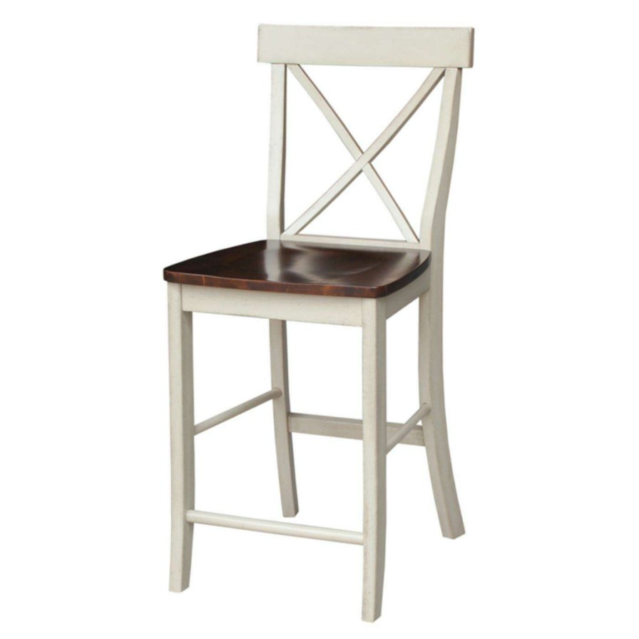 Bar Stools * | Best Sale Counter Height Stools International Concepts X-Back Counter Stool