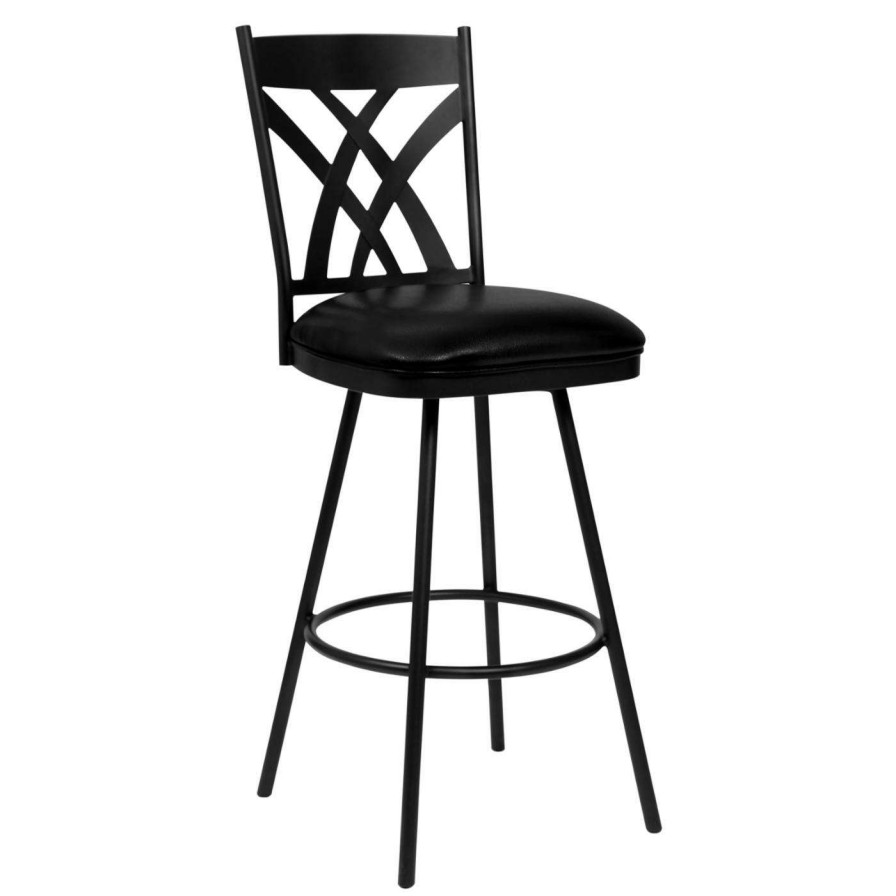 Bar Stools * | Best Pirce Counter Height Stools Armen Living Dover 26 In. Upholstered Swivel Counter Stool