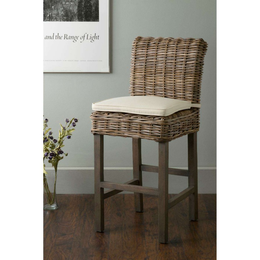 Bar Stools * | Flash Sale Counter Height Stools East At Main Dyer Rattan Counter Stool