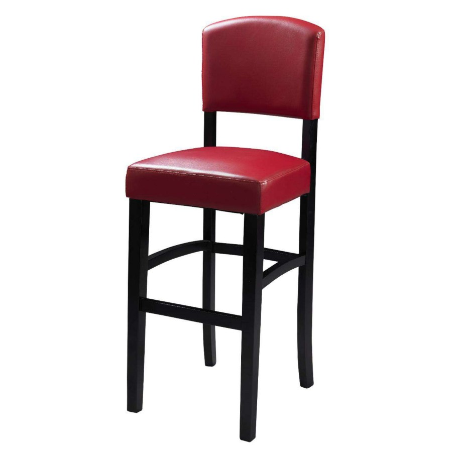 Bar Stools * | Cheapest Counter Height Stools Linon Monaco 24 In. Counter Height Stool Black