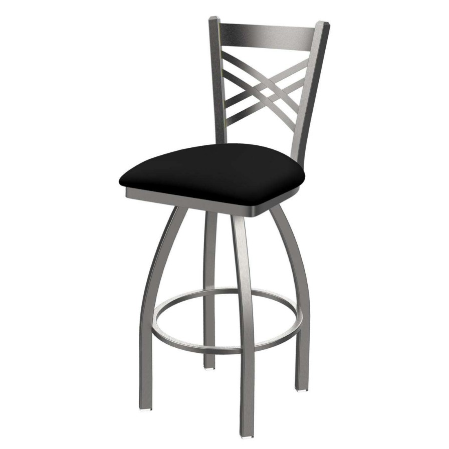 Bar Stools * | Top 10 Counter Height Stools Holland Bar Stool Co Catalina 25 In. Swivel Counter Stool With Faux Leather Seat