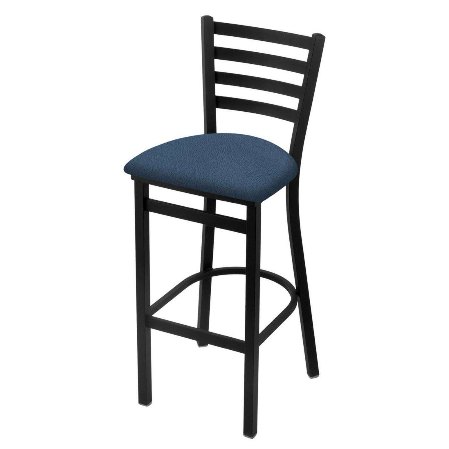 Bar Stools * | Hot Sale Counter Height Stools Holland Bar Stool Co Jackie 25 In. Counter Stool With Faux Leather Seat Black Wrinkle