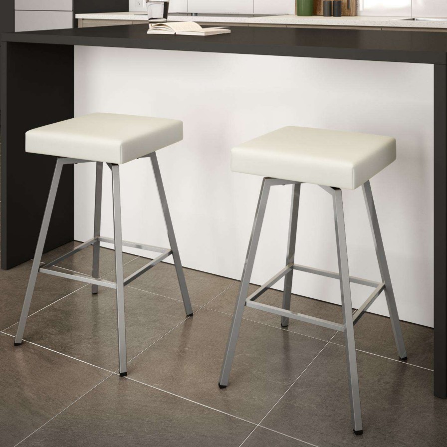 Bar Stools * | Outlet Counter Height Stools Amisco Robin 26 In. Swivel Counter Stool Black Metal / Charcoal Gray Polyester