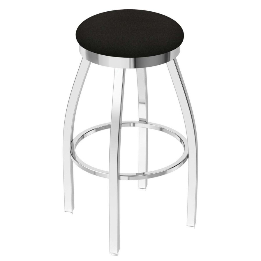 Bar Stools * | Cheapest Counter Height Stools Holland Bar Stool Co Misha 25 In. Backless Swivel Counter Stool With Faux Leather Seat