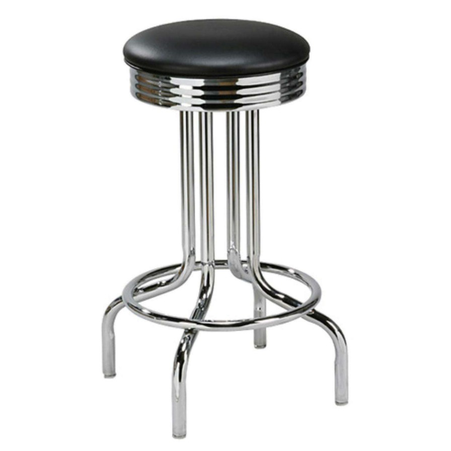 Bar Stools * | Flash Sale Counter Height Stools Regal 26-Inch Fairfax Retro Backless Swivel Counter Stool