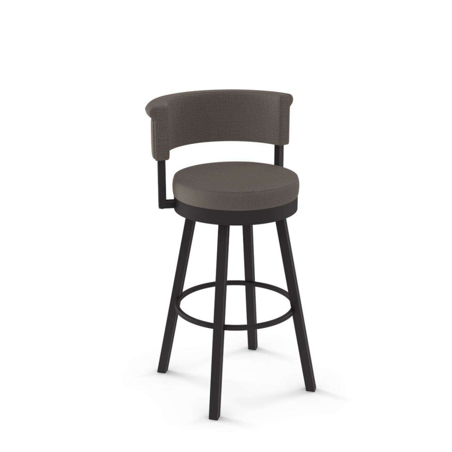 Bar Stools * | Flash Sale Counter Height Stools Amisco Rosco 27-In. Metal Swivel Counter Stool