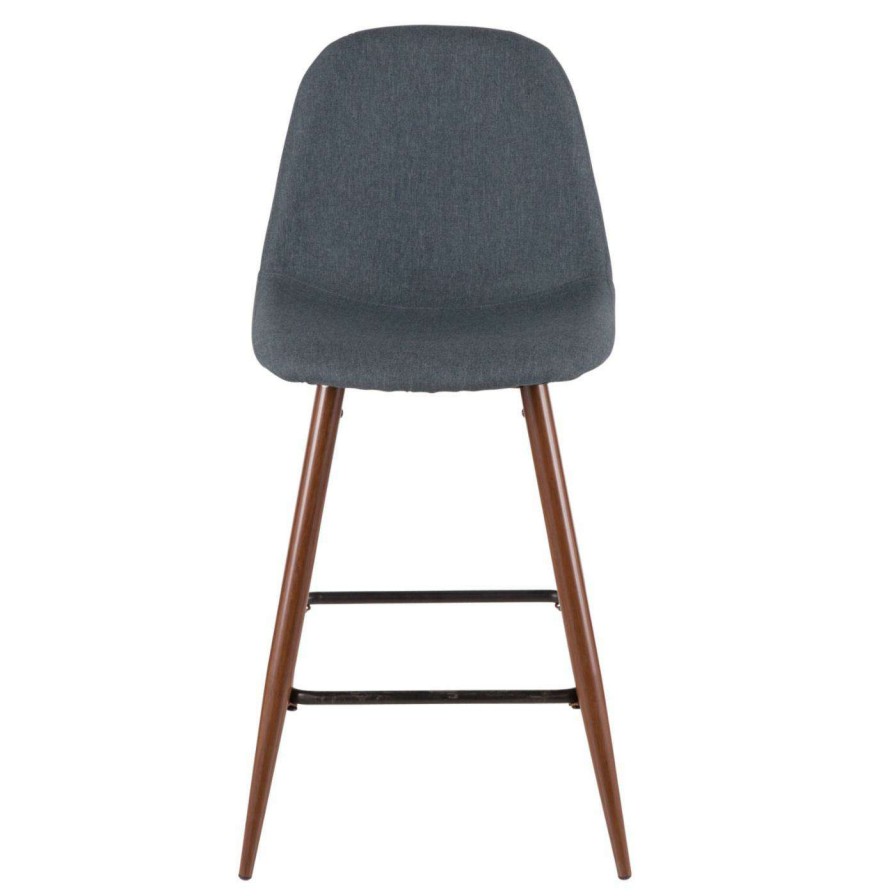 Bar Stools * | Deals Counter Height Stools Lumisource Pebble 24 In. Fabric Counter Stool Set Of 2