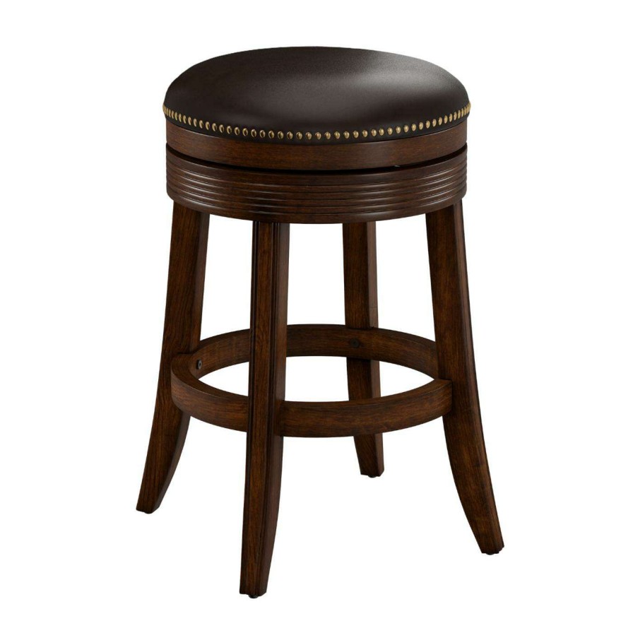 Bar Stools * | Best Sale Hillsdale Furniture Counter Height Stools Hillsdale Tillman Backless Swivel Counter Stool Espresso