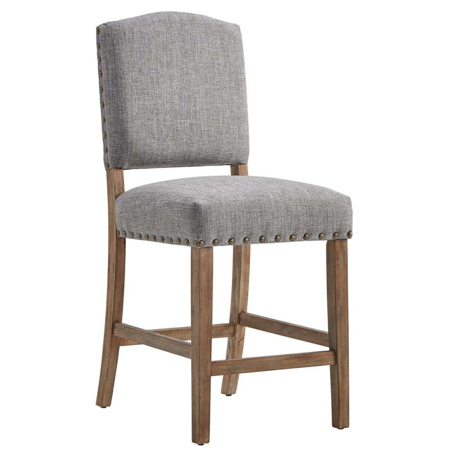 Bar Stools * | Buy Counter Height Stools Humblenest Countryside Premium Nailhead Upholstered 25 In. Counter Stool Set Of 2