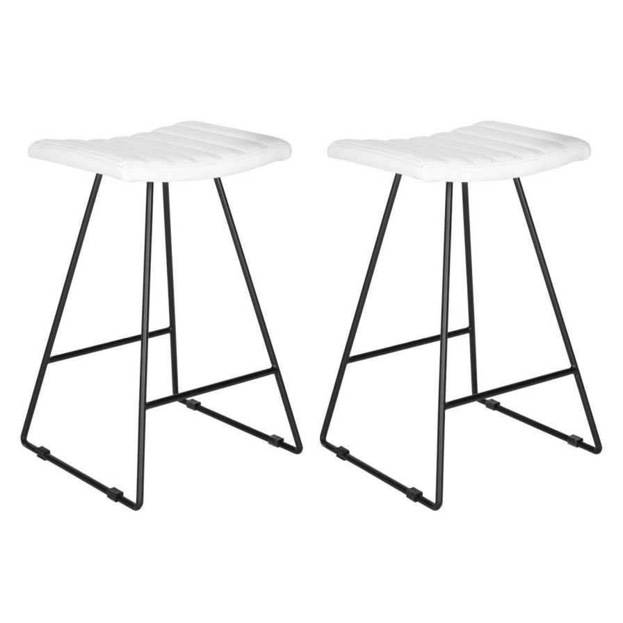 Bar Stools * | Wholesale Counter Height Stools Safavieh Akito 26.8 In. Counter Stool Set Of 2 Gray