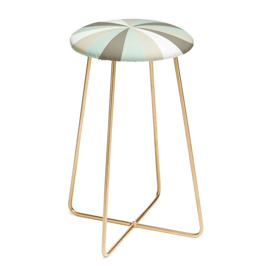 Bar Stools * | Best Reviews Of Counter Height Stools Deny Designs Caroline Okun Champagne 25 In. Backless Counter Stool