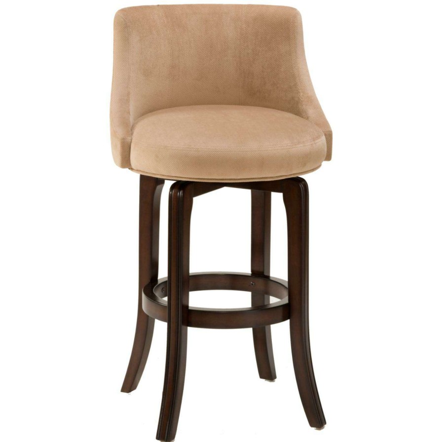 Bar Stools * | Best Pirce Hillsdale Furniture Counter Height Stools Hillsdale Napa Valley 25 In. Swivel Counter Stool Khaki Fabric Seat