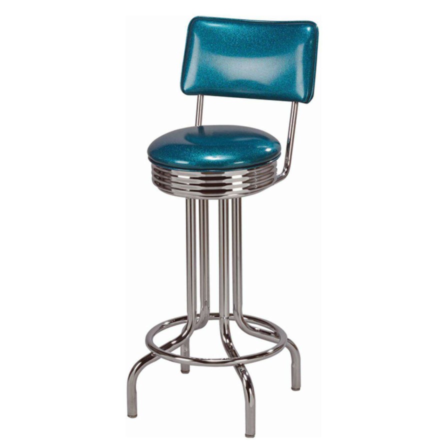 Bar Stools * | Best Sale Counter Height Stools Regal Retro Soda Fountain 26 In. Retro Metal Counter Stool