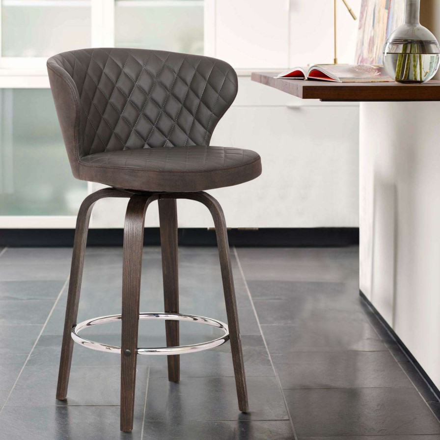 Bar Stools * | Cheapest Counter Height Stools Armen Living Mynette Contemporary 26 In. Counter Stool