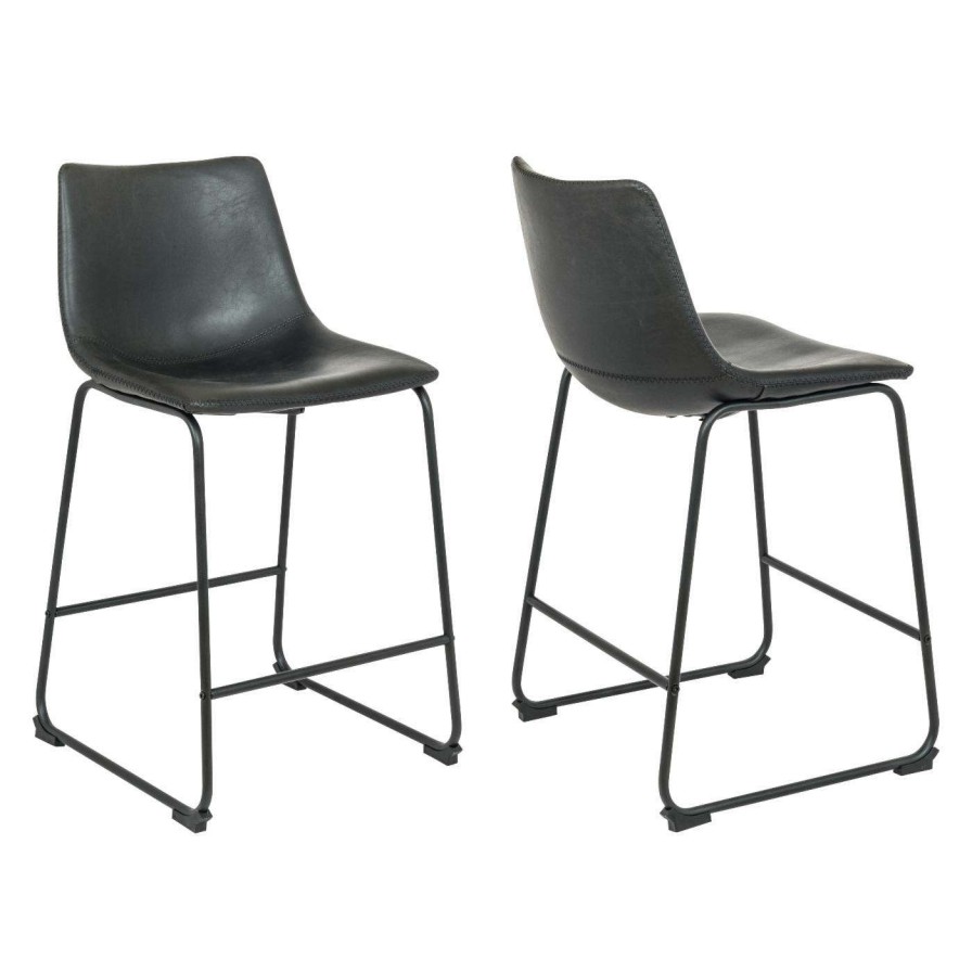 Bar Stools * | Hot Sale Counter Height Stools C2A Venizia 26 In. Counter Stool Set Of 2