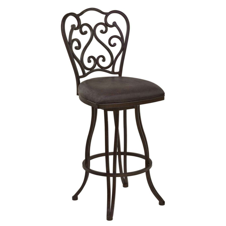 Bar Stools * | Best Pirce Counter Height Stools Home Chic Colby 26 In. Armless Swivel Counter Stool