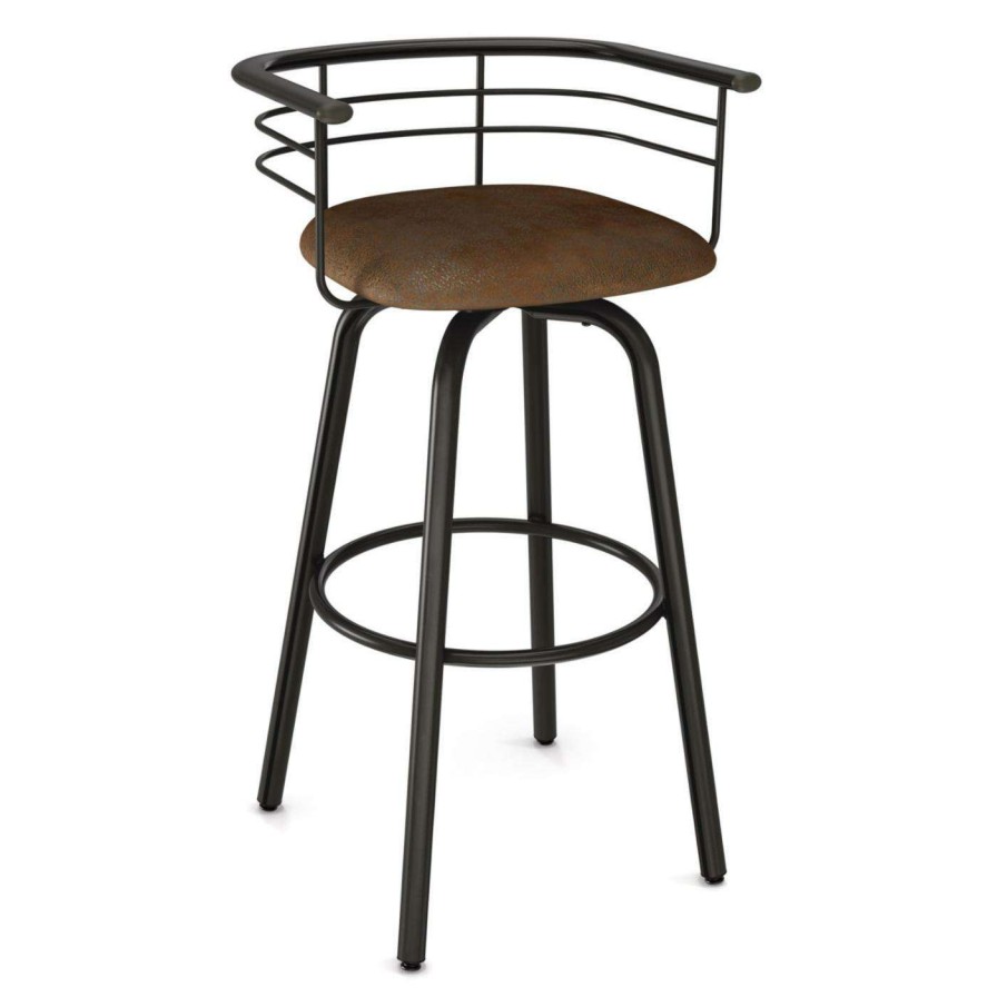 Bar Stools * | New Counter Height Stools Amisco Turbo 27 In. Swivel Counter Stool