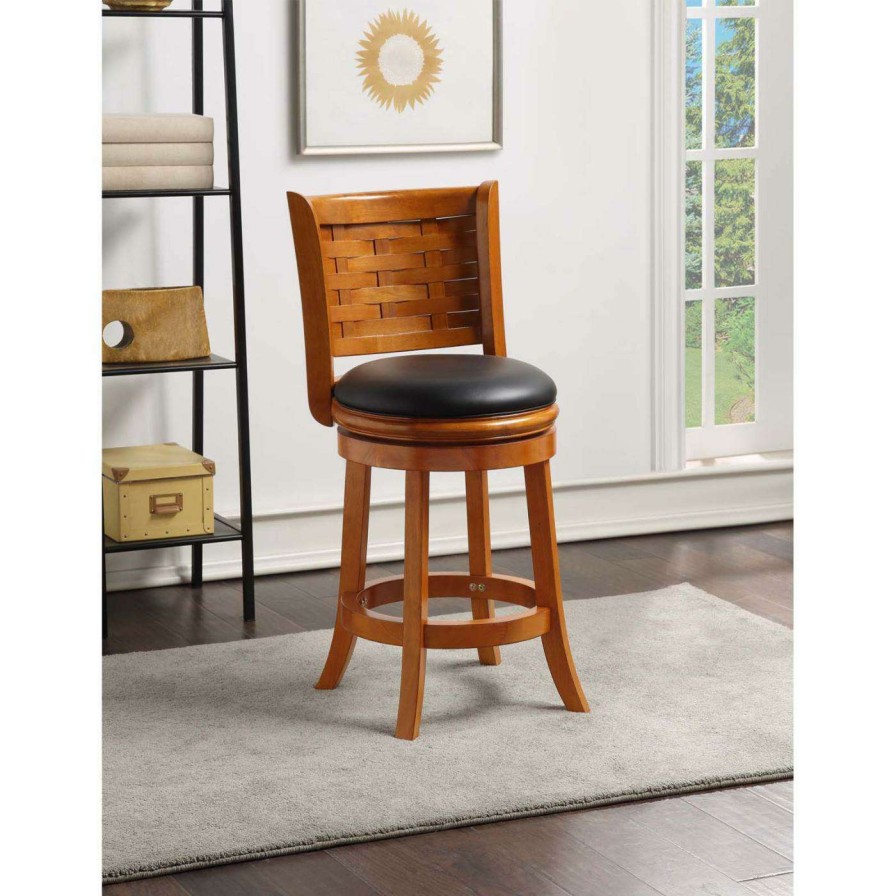 Bar Stools * | Top 10 Counter Height Stools Boraam Sumatra 24 In. Swivel Counter Stool