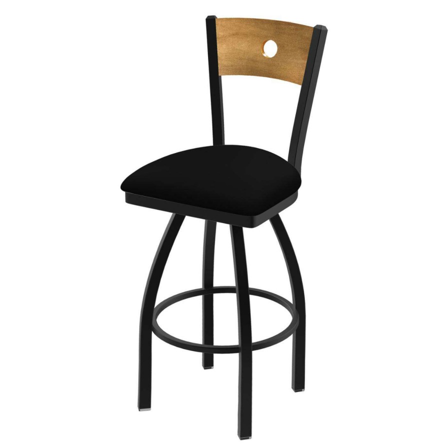 Bar Stools * | Outlet Counter Height Stools Holland Bar Stool Co Voltaire 25 In. Swivel Counter Stool With Faux Leather Seat