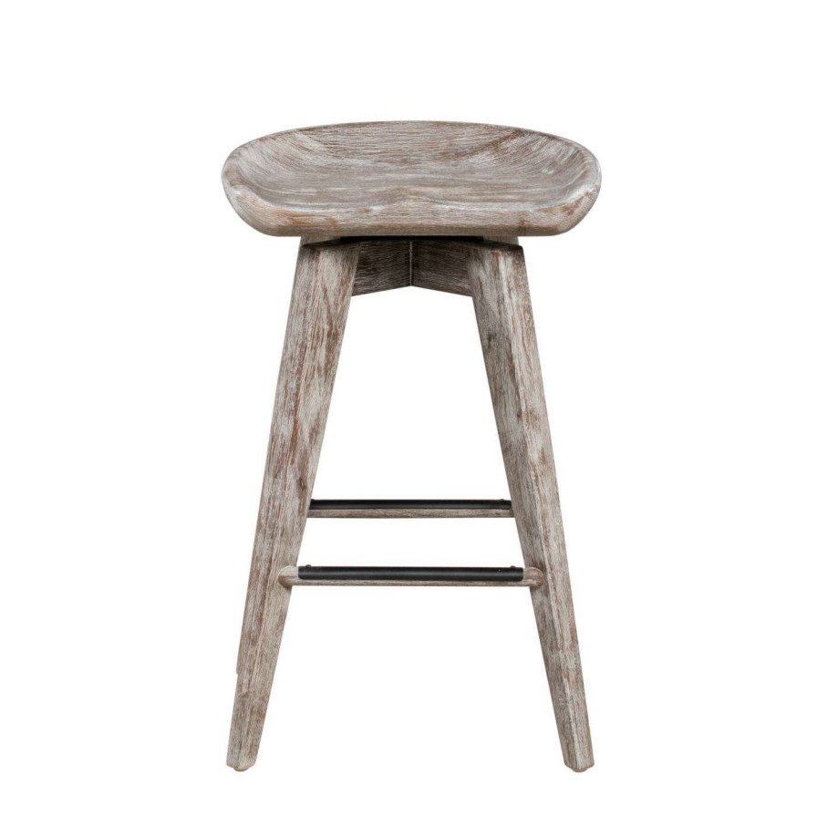 Bar Stools * | Best Pirce Counter Height Stools Boraam Bali Backless 24 In. Swivel Counter Stool