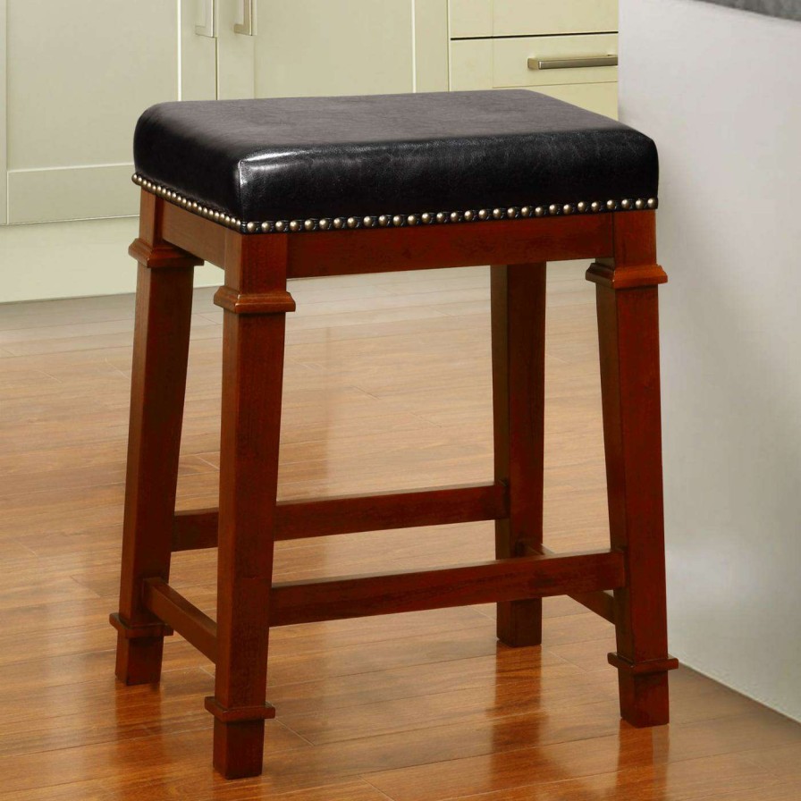 Bar Stools * | Deals Counter Height Stools Linon Home Kennedy Counter Stool