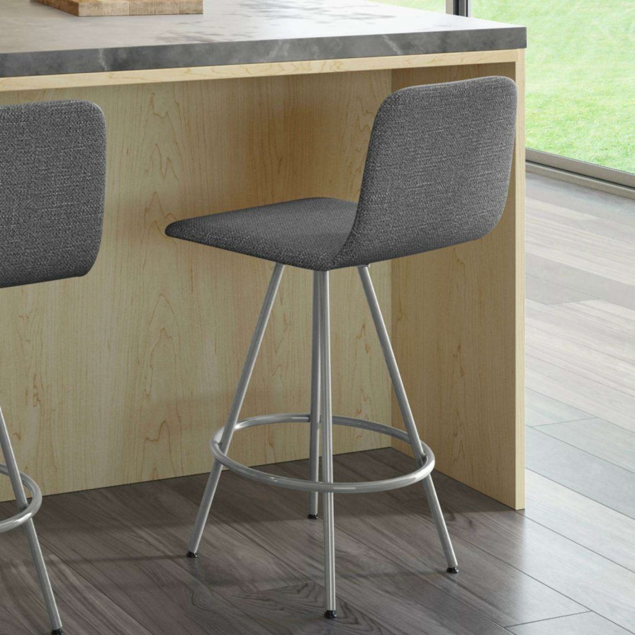 Counter Stools Sales * | Deals Counter Height Stools Amisco Dagmar 26 In. Low Back Swivel Counter Stool