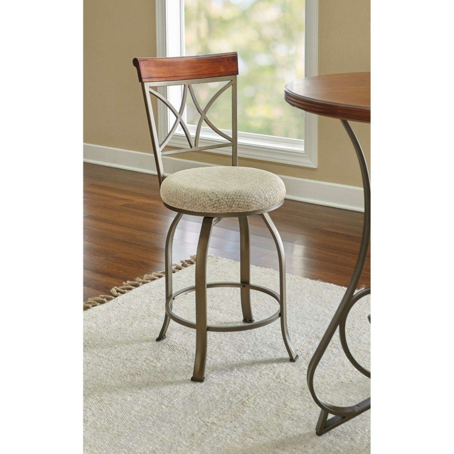 Bar Stools * | Best Sale Counter Height Stools Powell Hamilton Swivel Counter Stool