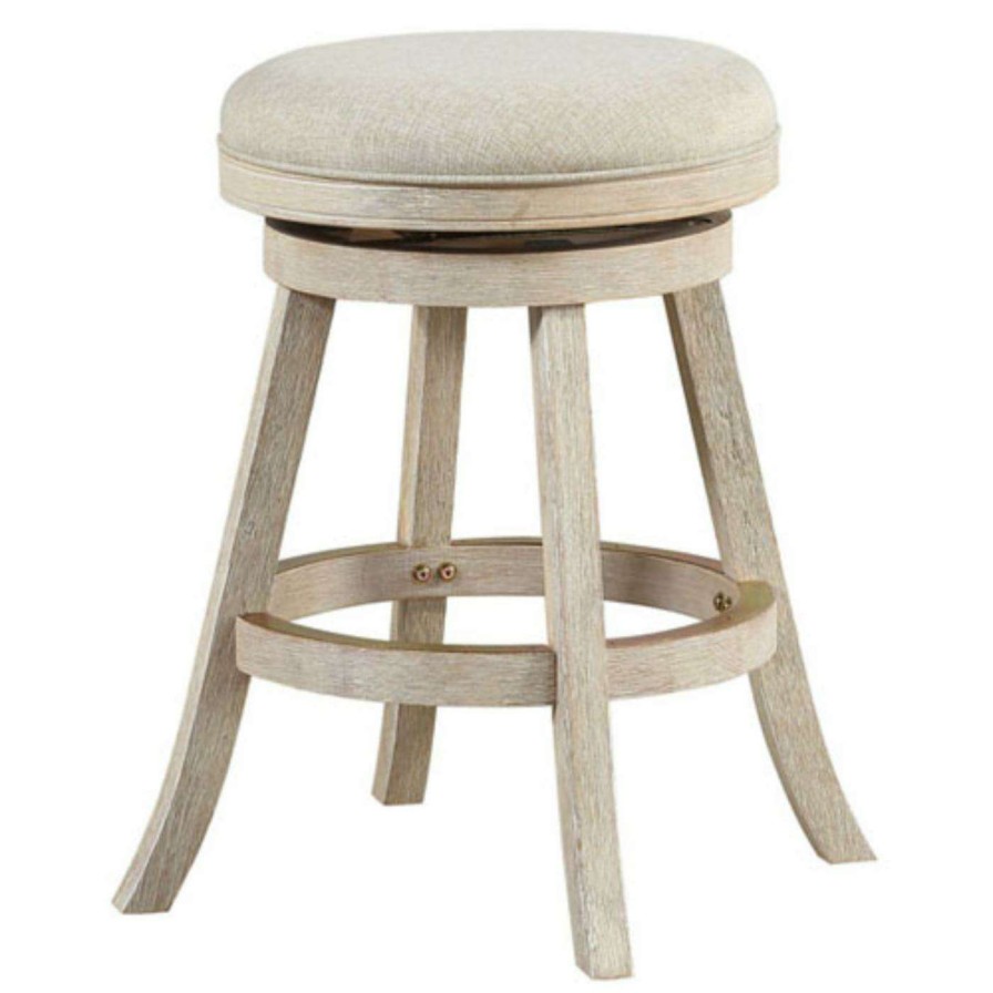 Bar Stools * | Coupon Counter Height Stools Boraam Fenton 24.5 In. Swivel Backless Counter Stool