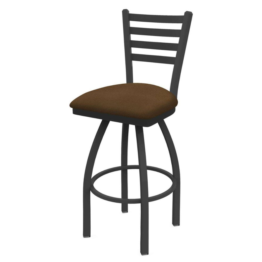 Bar Stools * | Outlet Counter Height Stools Holland Bar Stool Co Jackie 25 In. Swivel Counter Stool With Faux Leather Seat