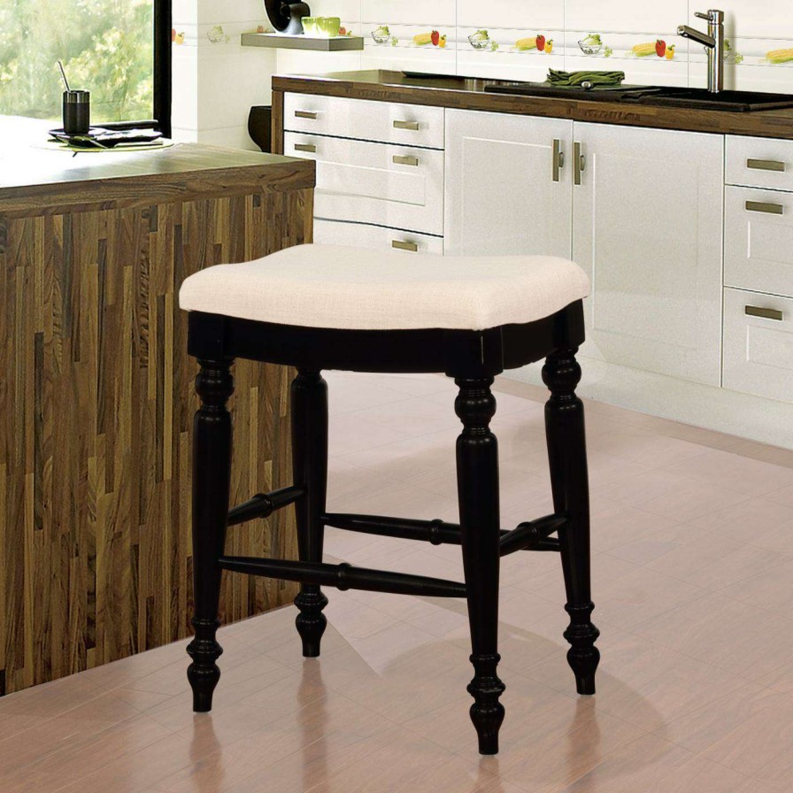 Bar Stools * | Outlet Counter Height Stools Linon Marino 25 In. Backless Counter Stool