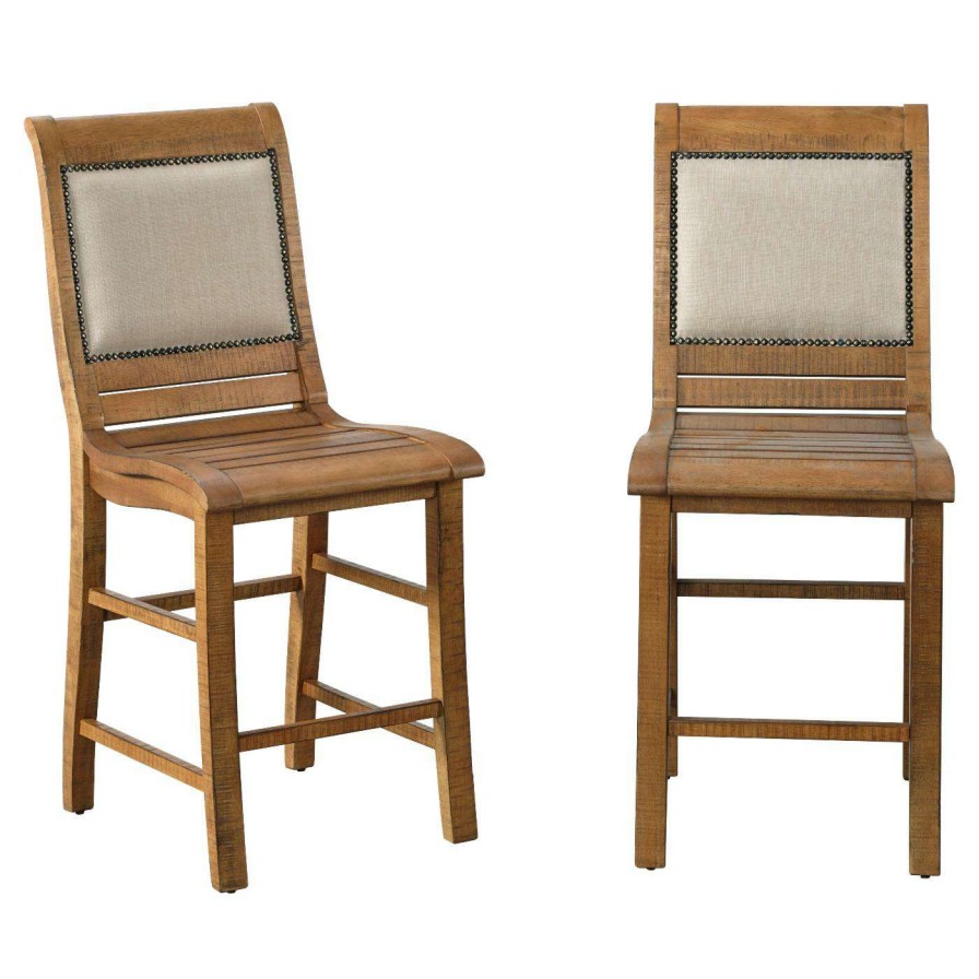 Bar Stools * | Best Deal Counter Height Stools Progressive Furniture Willow Upholstered Counter Chair Set Of 2