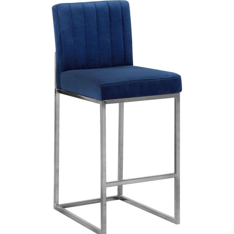 Bar Stools * | Best Pirce Counter Height Stools Meridian Furniture Inc Giselle 26 In. Upholstered Counter Stool