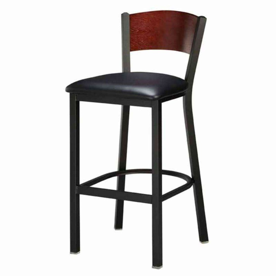 Bar Stools * | Best Reviews Of Counter Height Stools Regal Honors Full Back 26 In. Metal Counter Stool With Upholstered Seat