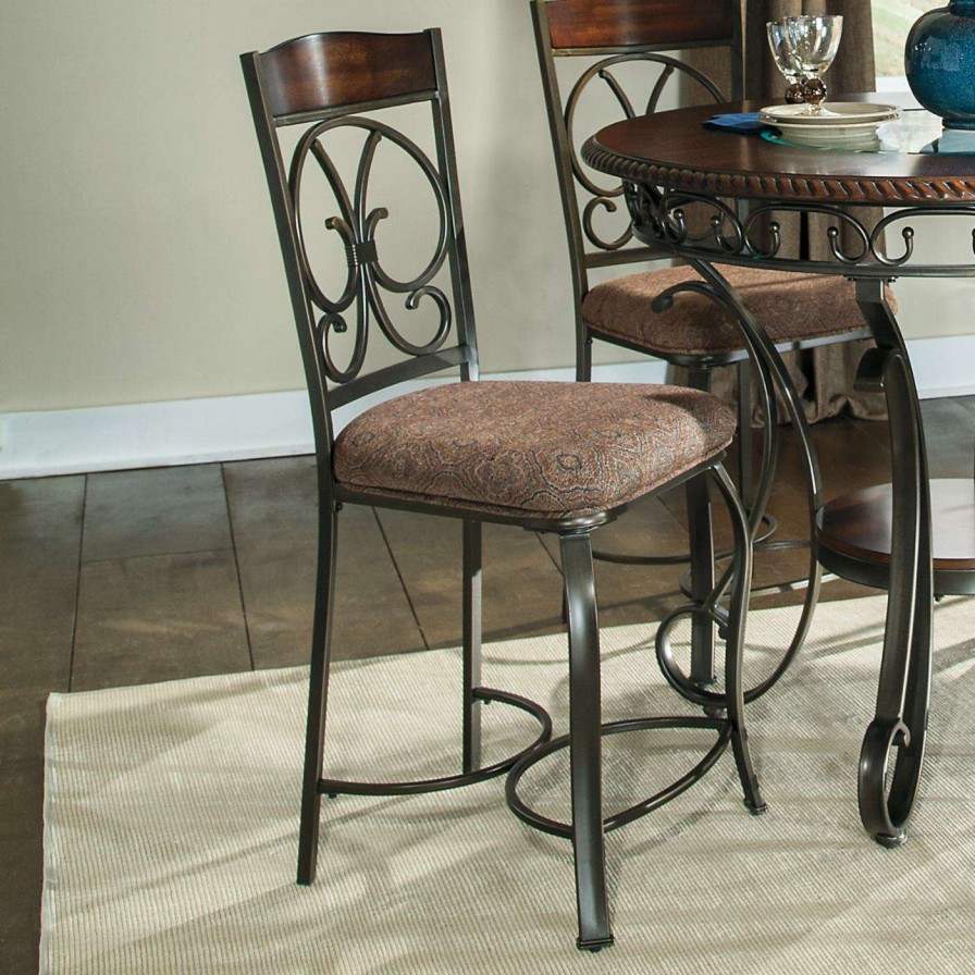 Bar Stools * | Hot Sale Counter Height Stools Signature Design By Ashley Glambrey Counter Height Dining Chair Set Of 4