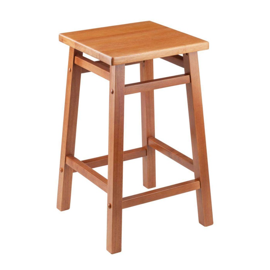 Bar Stools * | Budget Counter Height Stools Winsome Trading Carter 24 In. Backless Counter Stool