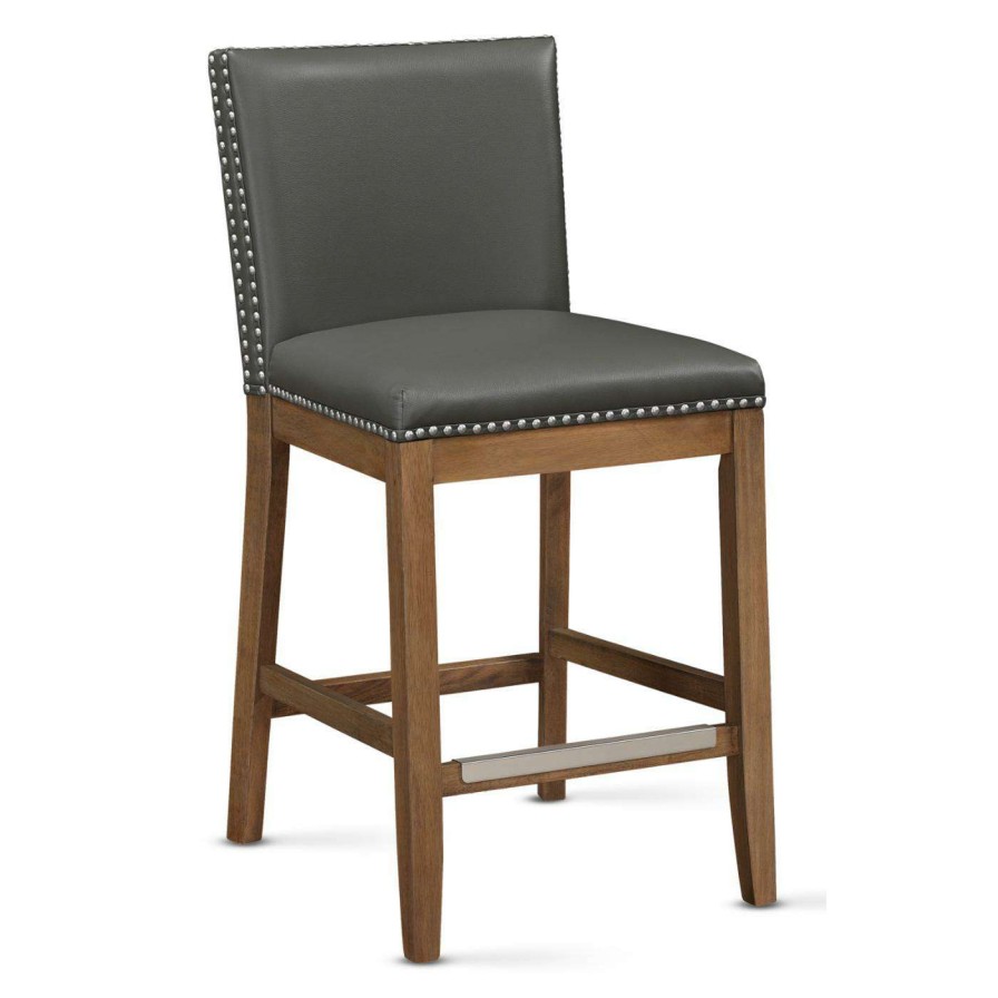 Bar Stools * | Top 10 Counter Height Stools Comfort Pointe Somerville 25 In. Counter Stool Gray