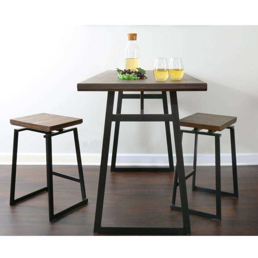 Bar Stools * | Discount Counter Height Stools Lumisource Geo 24.25 In. Counter Stool Set Of 2