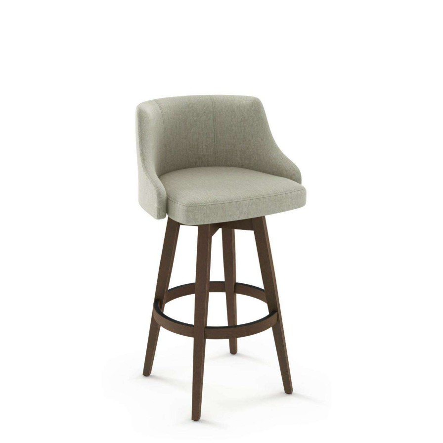 Bar Stools * | Wholesale Counter Height Stools Amisco Nolan 26 In. Swivel Counter Stool