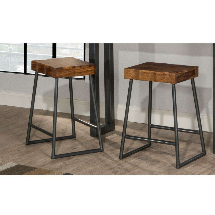 Bar Stools * | Best Sale Counter Height Stools Hillsdale Furniture Emerson Square Backless Counter Stool