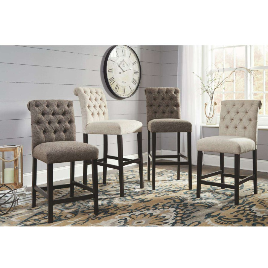 Bar Stools * | Promo Counter Height Stools Signature Design By Ashley Tripton Upholstered 24 In. Counter Stool Set Of 2