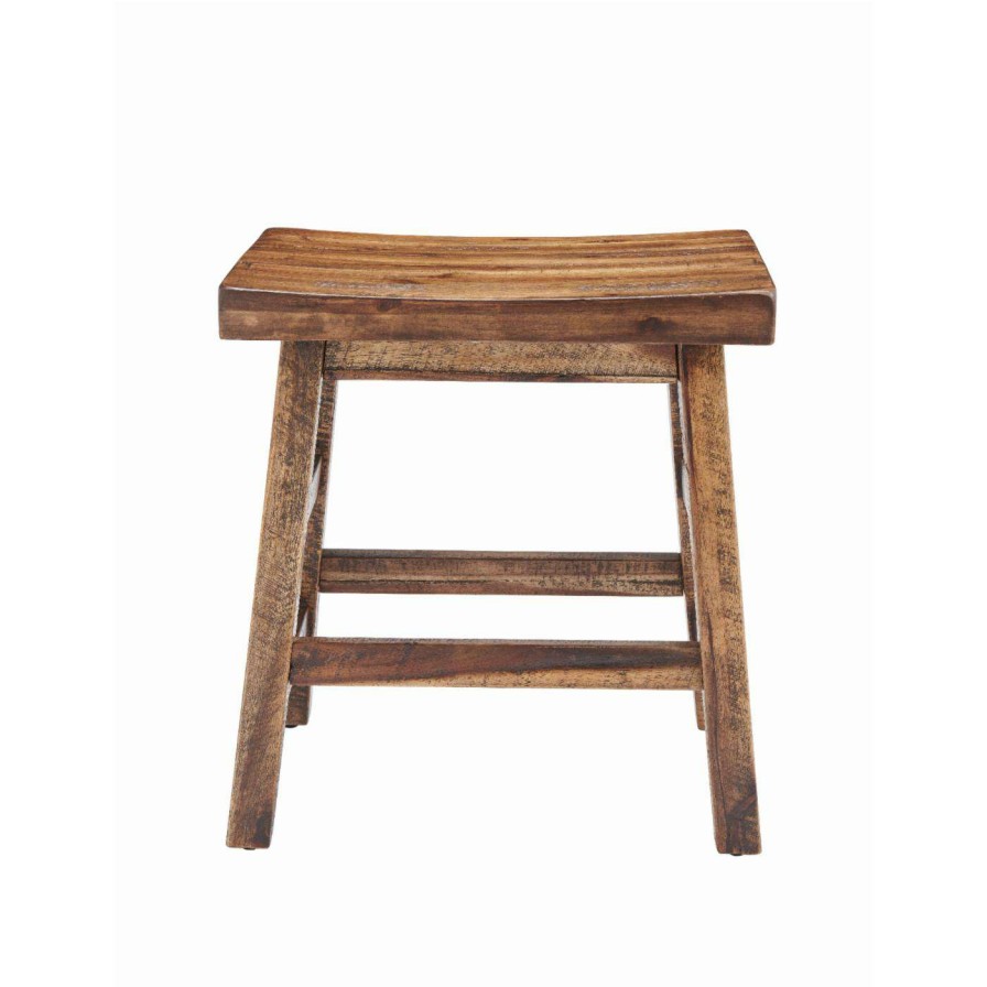 Bar Stools * | Promo Counter Height Stools Alaterre Furniture Durango 20 In. Industrial Wood Dining Stool