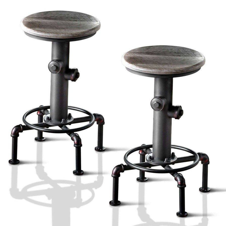 Bar Stools * | Hot Sale Counter Height Stools Furniture Of America Lucero I 24 In. Counter Height Stool