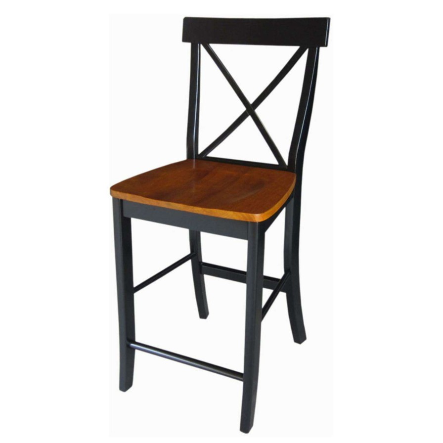 Bar Stools * | Coupon Counter Height Stools International Concepts X-Back Counter Stool